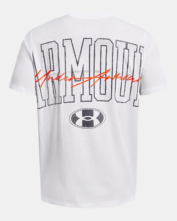 Men's UA Armour Chrome Short Sleeve in White image number 3